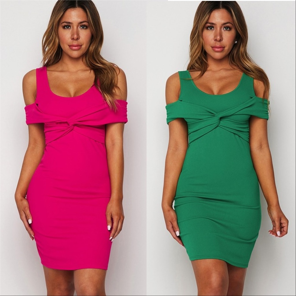 PINK OR GREEN DRESS - Picture 2 of 4